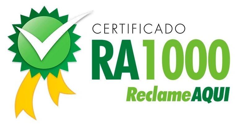 Certificação RA1000 Reclame Aqui da Arotrans